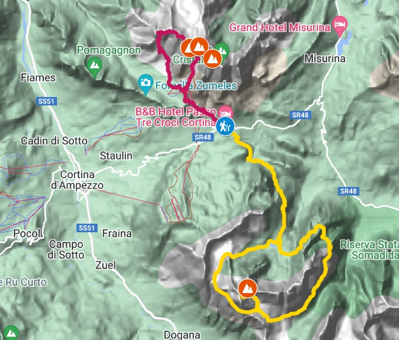 Dolomiti map